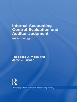 cover image of Internal Accounting Control Evaluation and Auditor Judgement